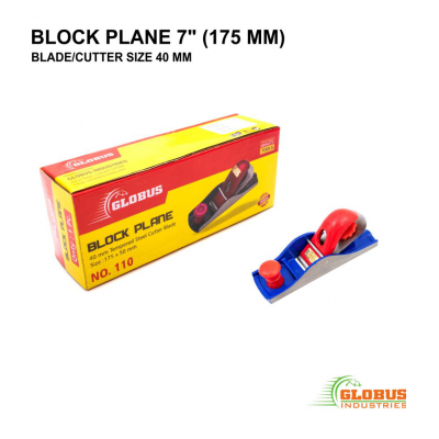 GLOBUS 1487 STEEL CARPENTER PLANE 7 INCH( 175 MM) WITH MEASURING TOOL TRY SQUARE 6 INCH (150 MM) AND COBBLER PINCER 8"( 200 MM)