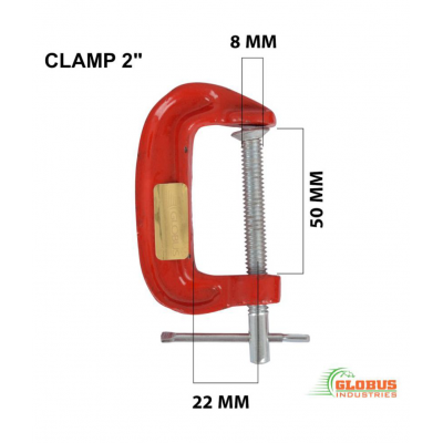 GLOBUS 407 MINI C OR G CLAMP SET/3 PCS ( 1"+2"+3") AND MEASURING TAPE 3 MTR/ 10 FEET/ 120 INCHES (PACK OF 4)