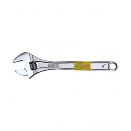 GLOBUS ADJUSTABLE WRENCH 8" ( 200 MM )  CHROME FINISH SINGLE PC.