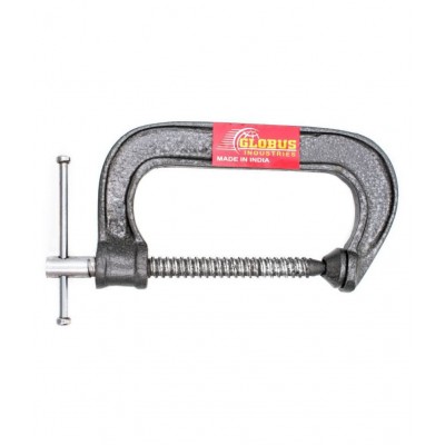 GLOBUS C OR G  CLAMP 4"(100 MM) IN GREY HAMMER TONE FINISH.