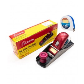 GLOBUS CARPENTER PLANE 7"( 175 MM ) WITH MEASURING TAPE 3 MTR/ 10 FEET/ 120 INCHES.