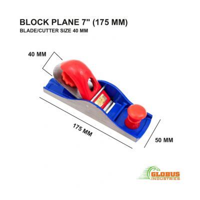 GLOBUS CARPENTER PLANE 7" (175 MM) WITH TRY SQUARE 6"(150 MM)