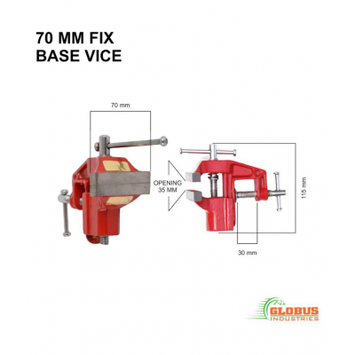 GLOBUS CAST IRON BABY VICE 70 MM, RED.