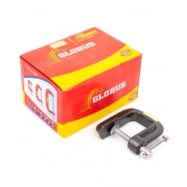 GLOBUS HEAVY DUTY C OR G CLAMP 2" (50 MM) GREY HAMMER TONE FINISH.