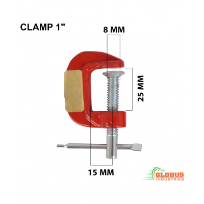 GLOBUS MINI C OR G CLAMP SET/3 PCS ( 25 MM+ 50 MM + 75 MM)