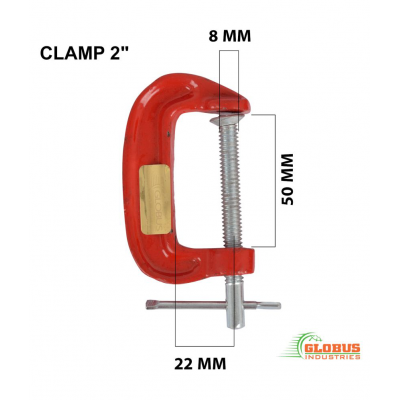 GLOBUS MINI C OR G CLAMP SET/3 PCS ( 25 MM+ 50 MM + 75 MM)