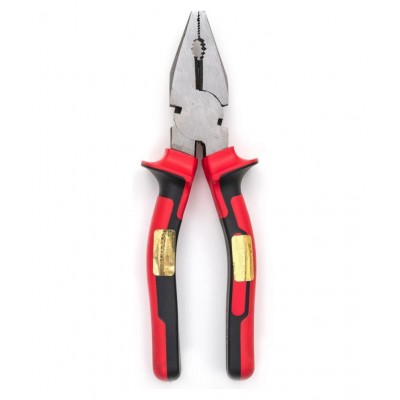 GLOBUS Steel 1261 Hand Tool Set/4 PCS (Plier, Tester, Wire Stripper, 8" Adjustable Wrench, Black with PVC Electric Tape) Pack of 5