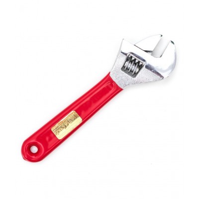 GLOBUS1456 Forged Adjustable Steel Wrench- (8 Inches and 10 inches, Chrome finish) WITH SOFT PVC GRIP.