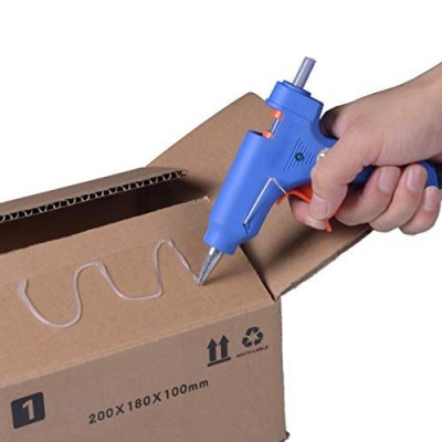 GLUN-tools hardware 20W 7MM HOT MELT Glue Gun with ON Off Switch and LED Indicator (Free 10 Transparent Glue Sticks)