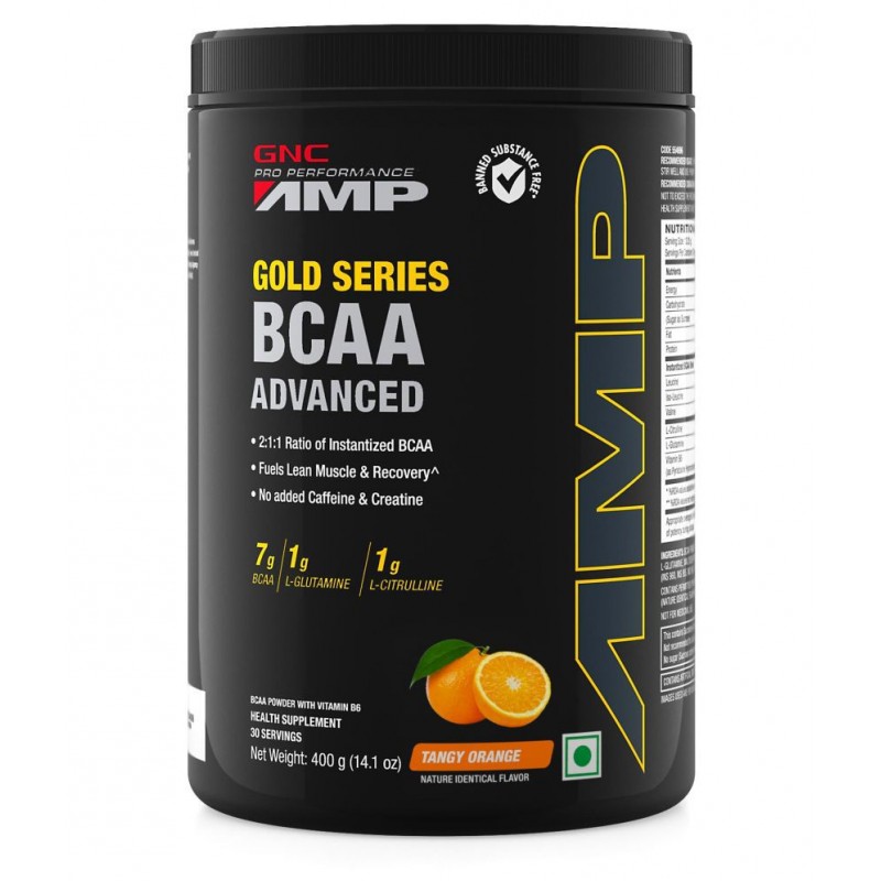 GNC Amp Gold Series BCAA Advanced 400 gm