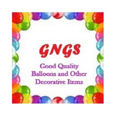 GNGS Happy Birthday Letters Foil Balloons 13 Pc (Gold) + Pack of 50 Party Decoration Balloons(Red, Red Heart & White)