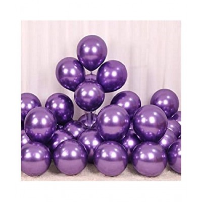 GNGS Pack of 100 (Silver & Purple) Party Balloons for Decorations