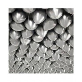 GNGS Pack of 100 (Silver) Party Balloons for Decorations