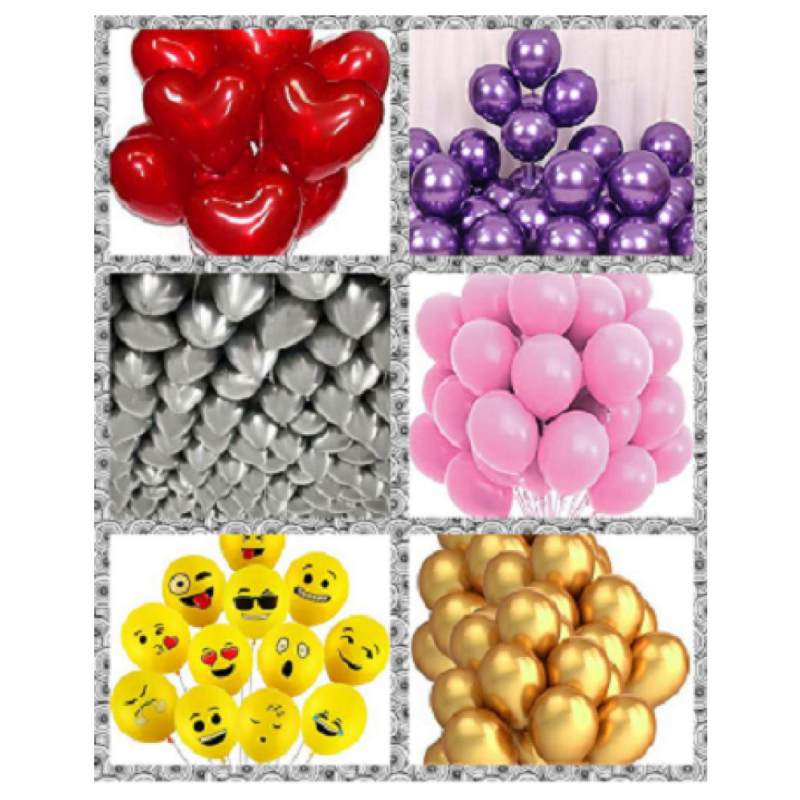 GNGS Pack of 30 Pcs. Multicolour Party Decoration Balloons