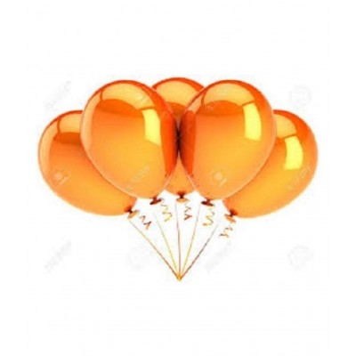 GNGS Pack of 50 Party Decoration Balloons (Orange, Black)