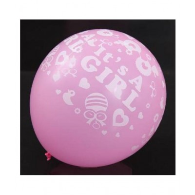 GNGS Pack of 50 Pink Girls Printed Baby Shower Decoration Balloons