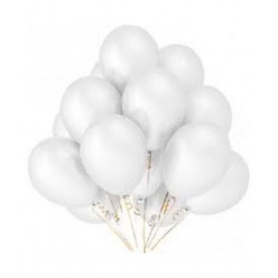 GNGS Party Decoration Balloons (Black, White, Pack of 50)
