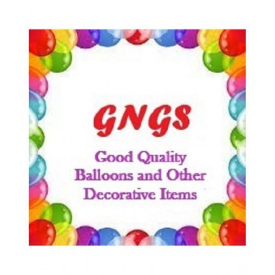GNGS Solid Birthday / Anniversary Metallic Party Balloons (Blue, Pink, Pack of 50)