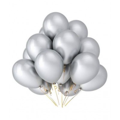 GNGS Solid Complete Party Combo Balloons (Gold, Silver, Red, Yellow, Pack of 50)