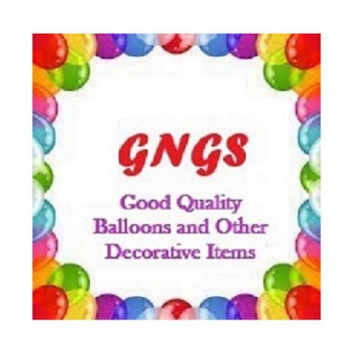 GNGS Solid Party Decoration Balloons (Orange & Silver, Pack of 50)