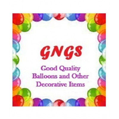GNGS Solid Red Heart Balloons (Red, Pack of 30)