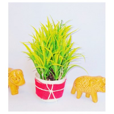 Gabbro BONSAI Green Artificial Plants Bunch Plastic - Pack of 1