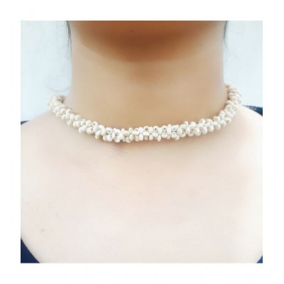 Gahana Kanthi mala 100 % pure tulsi mala ,( 48 CM LONG)  beautifully designed crisscross design with 2 chandana beads  wooden locket for Men & Women