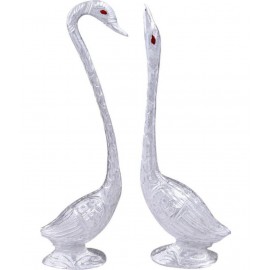 Galaxy World Silver White Metal Figurines - Pack of 2
