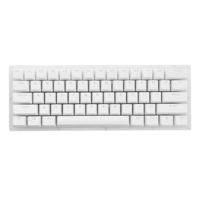 GamaKay K61 Mechanical Keyboard 61 Keys 60 Keyboard Hot Swappable Type-C 3.1 Wired USB Translucent Glass Base Gateron Switch ABS Two-color Keycap NKRO RGB Gaming Keyboard