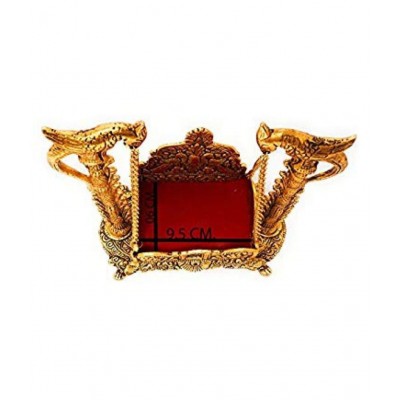 Gaurav Art Collectioin White Metal Gold Plated Laddu Gopal Ji Jhulla/Palana/Swing for Pooja Purpose and Gift Item.