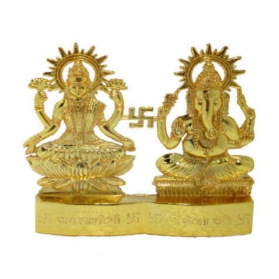 Genric 0 Laxmi Ganesh Brass Idol