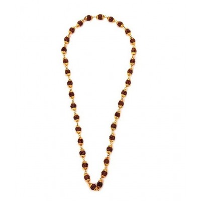 Genx Rudraksh Gold Plated Chain