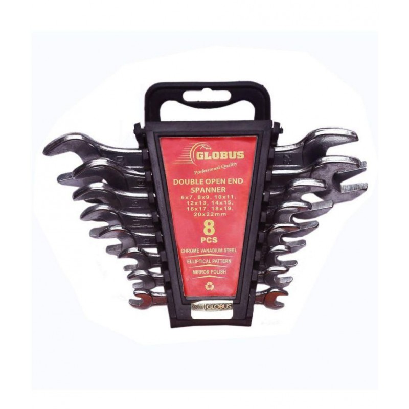 Globus Open End Spanner Set of 8 Pc