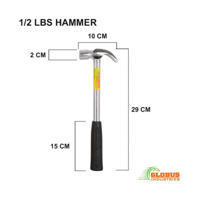 Globus Tools Claw Hammer With Steel Shaft (combo Of 2)
