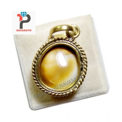 Gold Plated Gomati Chakra Pendant Locket 8.00 - 9.00 Ratti  Panchdhatu Yellow Metal Pendant Locket for Men and Women