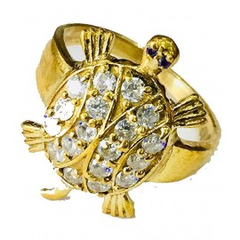 Gold Plated Vaastu Fengshui Kachua Tortoise Good Luck Charm Fashion Finger Ring for Men and Women Gold Plated Vaastu Fengshui Kachua Tortoise Good Luck Charm Fashion Finger Ring for Men and Women