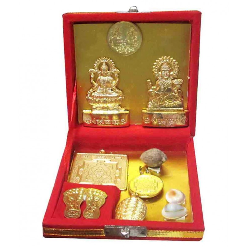 Goldcave Shri Dhan Laxmi- Kuber Dhan Varsha Yantra (Set of 10) Goldcave Shri Dhan Laxmi- Kuber Dhan Varsha Yantra (Set of 10)
