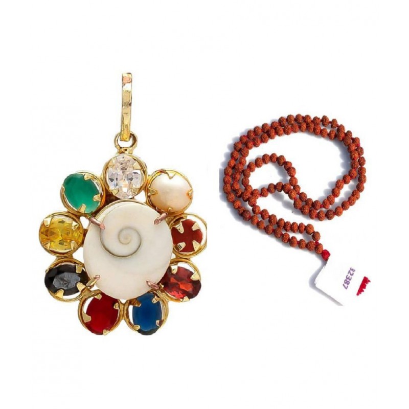 Gomti Locket and Rudraksha mala for men and Women