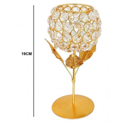 Good Will Crafts Gold Floor Iron Tea Light Holder - Pack of 1
