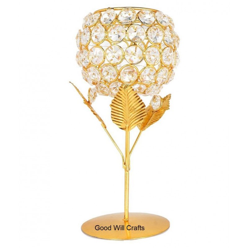 Good Will Crafts Gold Floor Iron Tea Light Holder - Pack of 1