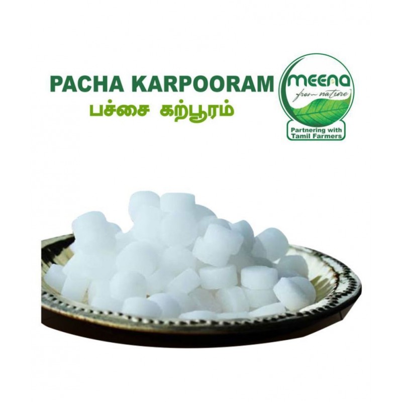 Grade A Quality Edible - Desi Camphor - Bhim Camphor - IsoBorneol Flakes - Pure Camphor - 50 Grams