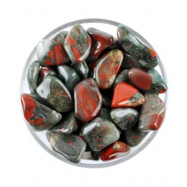 Green And Red Bloodstone Natural Agate TumbleStone Green And Red Bloodstone Natural Agate TumbleStone