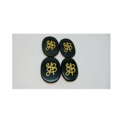 Green Jade SwitchWord & Zibu Symbol Of Prosperity Natural Agate Stone