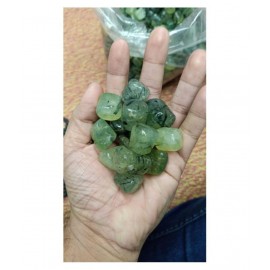 Green Prehnite Natural Agate Stone Tumble (100 G )