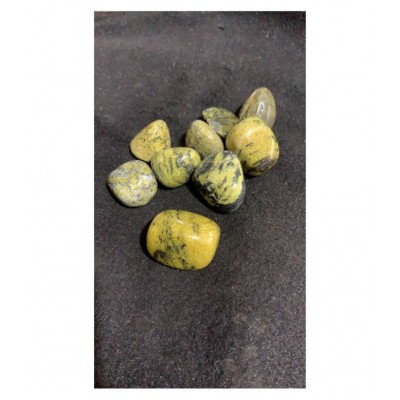 Green Serpentine Natural Agate Tumble Stone