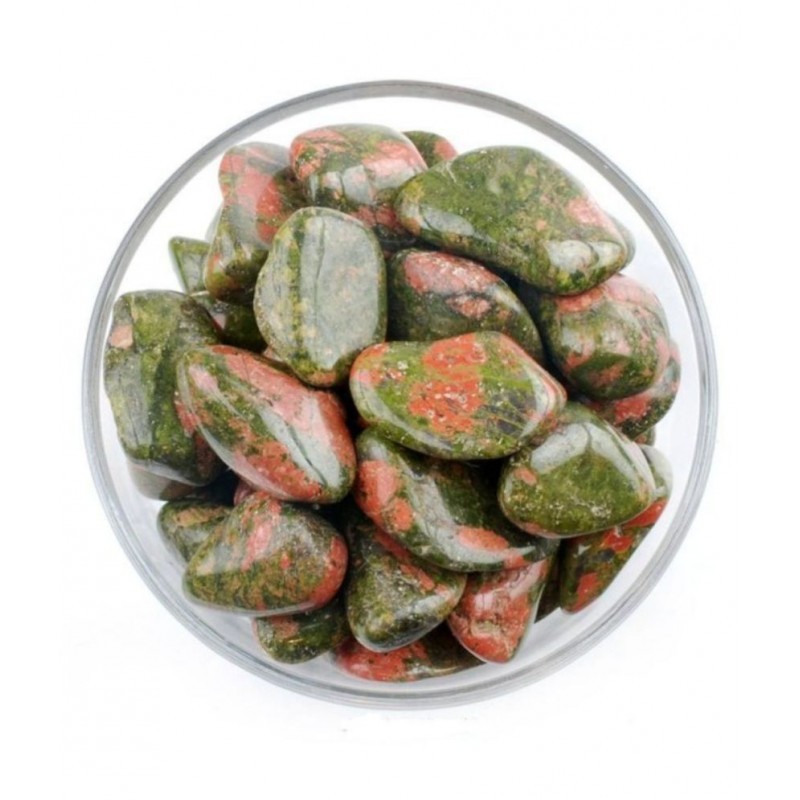 Green Unakite Natural Agate Stone Tumble