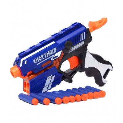 Gun Toy, Safe and Long Range Shooting Gun, (10 Foam Bullets and 10 Suction Dart Bullets)-Set of 2