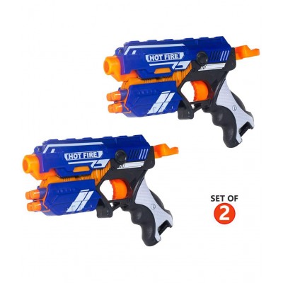 Gun Toy, Safe and Long Range Shooting Gun, (10 Foam Bullets and 10 Suction Dart Bullets)-Set of 2