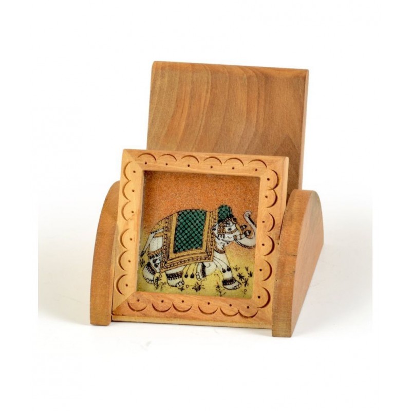 Gunnu Sales Brown Wood Handicraft Showpiece - Pack of 1