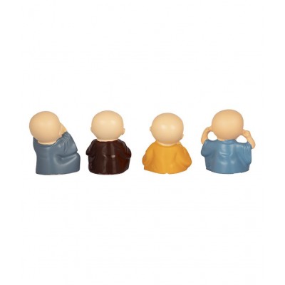 Gunnu Sales Multicolour Paper Mache Handicraft Showpiece - Pack of 4